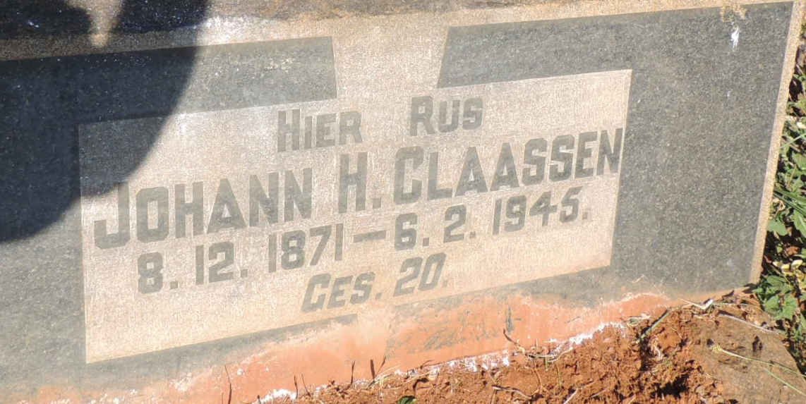 CLAASSEN Johann H. 1871-1945