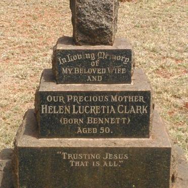 CLARK Helen Lucretia nee BENNETT