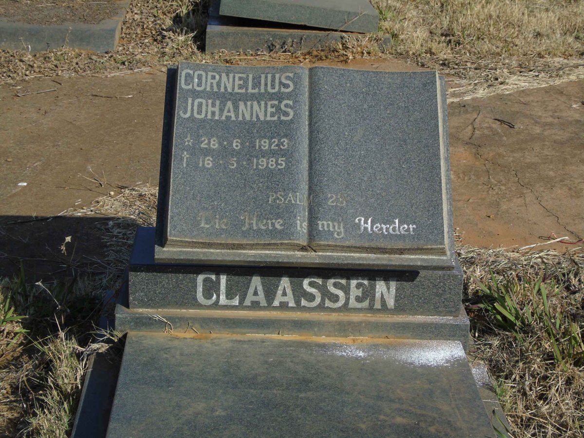 CLAASSEN Cornelius Johannes 1923-1985