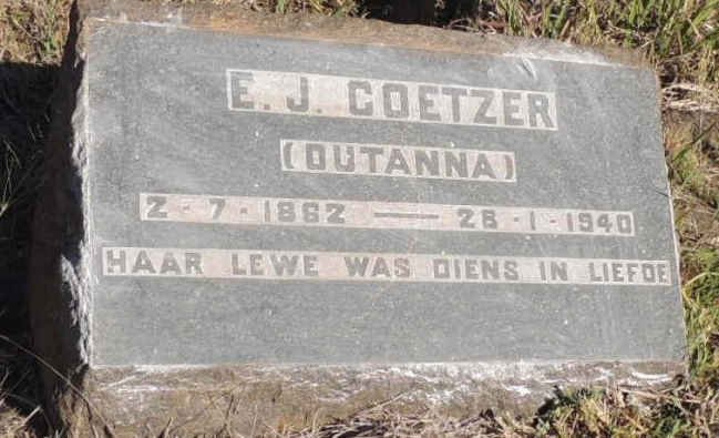 COETZER E.J. 1862-1940