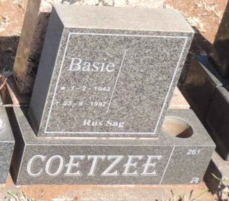 COETZEE Basie 1943-1997