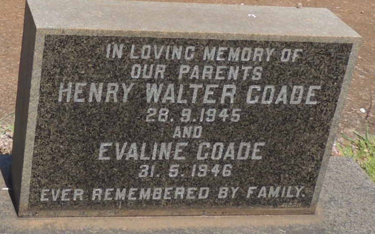 COADE Henry Walter -1945 & Evaline -1946