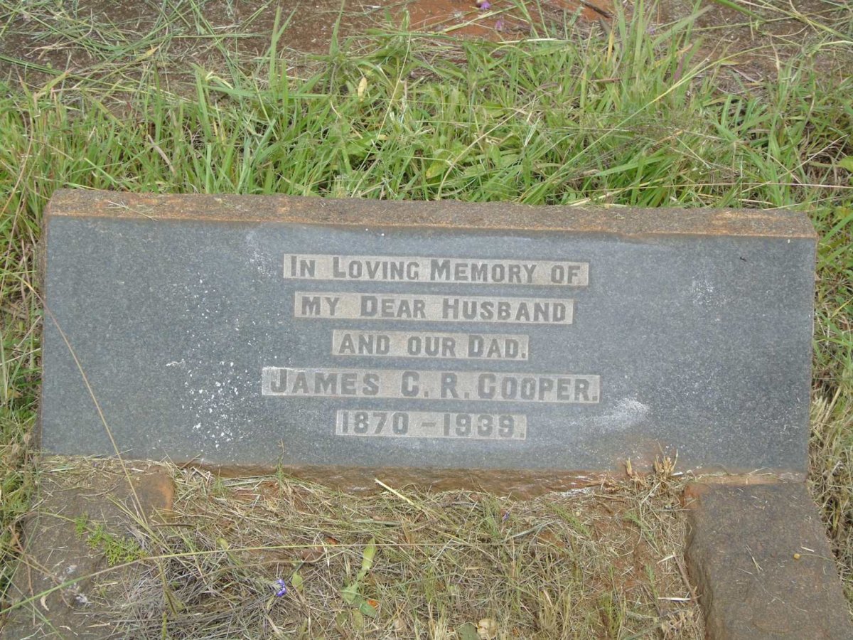 COOPER James C.R. 1870-1939
