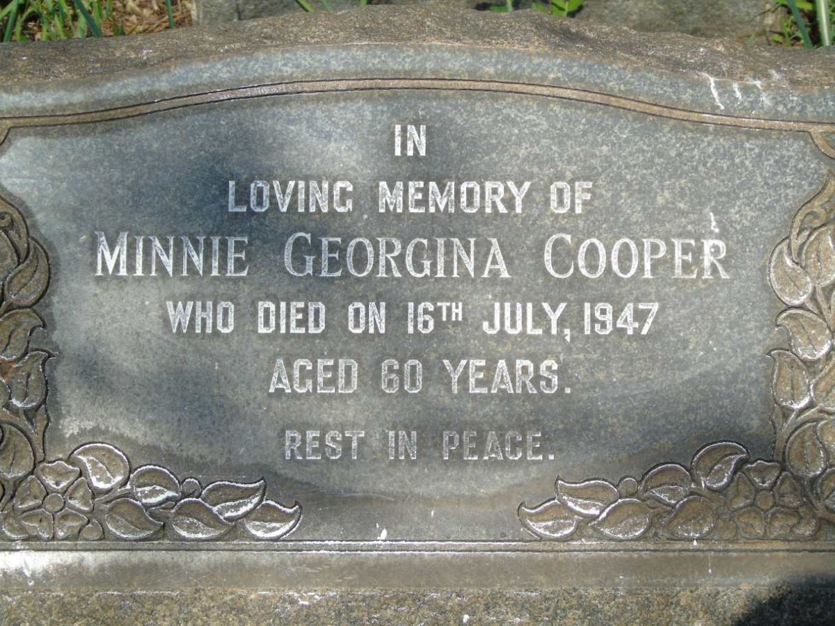 COOPER Minnie Georgina -1947