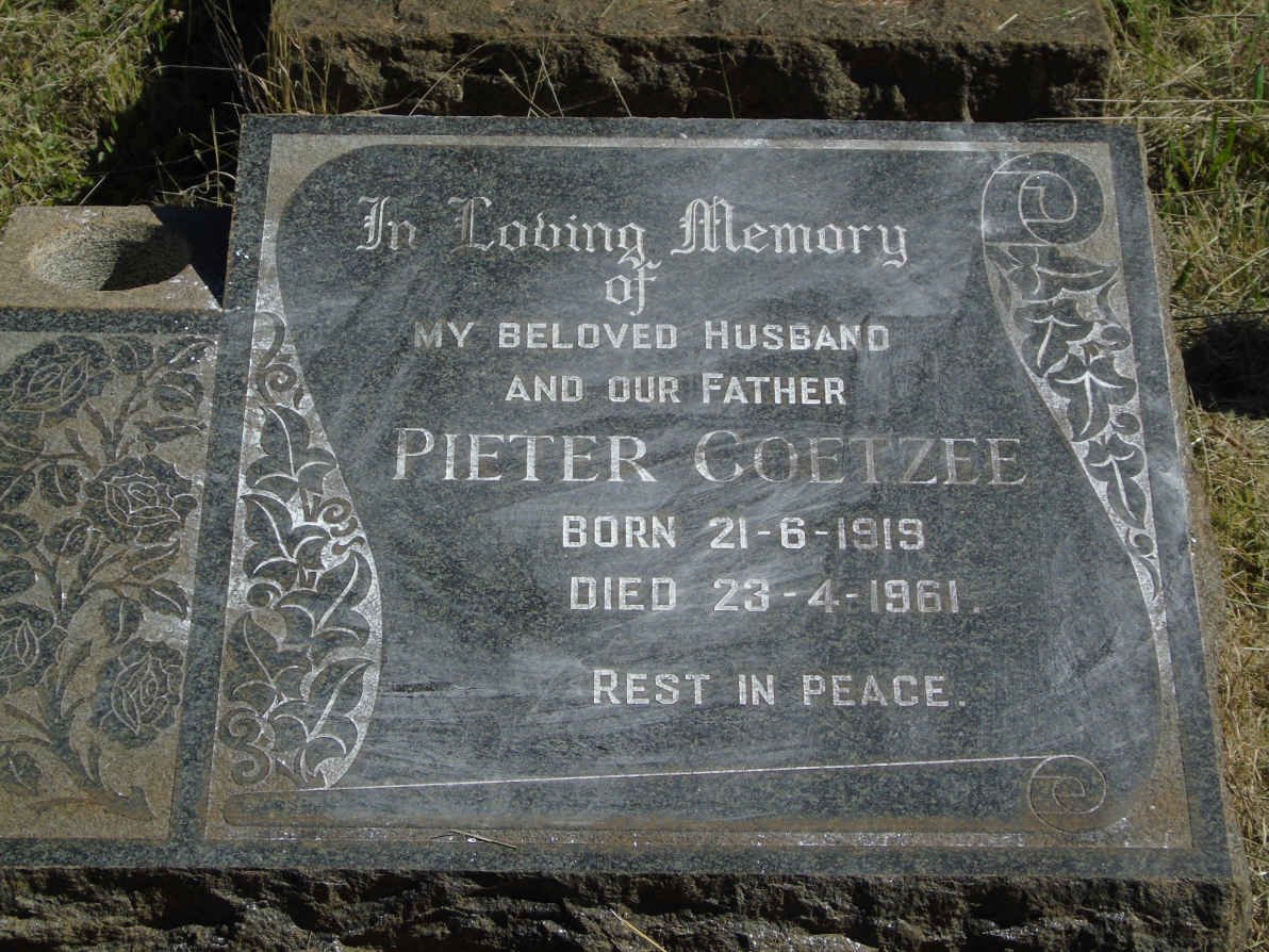 COETZEE Pieter 1919-1961