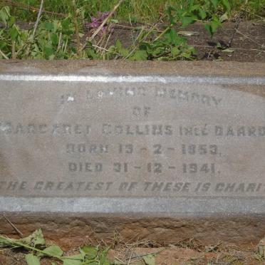 COLLINS Margaret nee DARROW 1853-1941