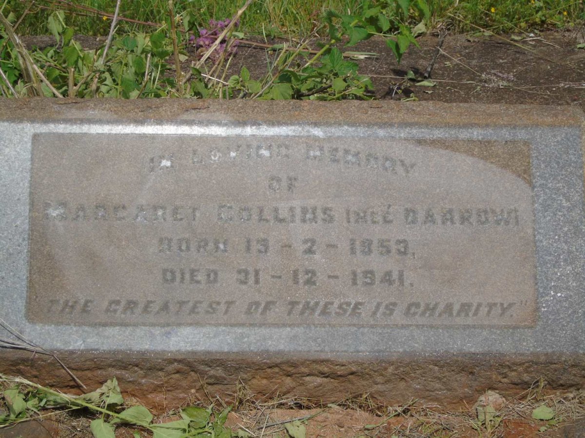 COLLINS Margaret nee DARROW 1853-1941