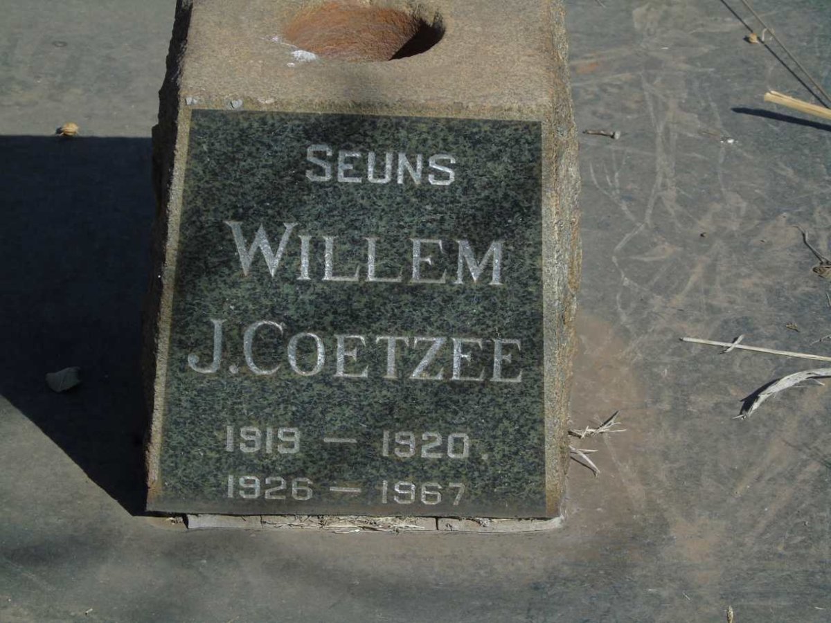 COETZEE Willem Jacobus 1895-1954 & Anna Magrietha SMUTS 1890-1982 :: COETZEE Willem J. 1919-1920 :: COETZEE Willem J. 1926-1967 _2