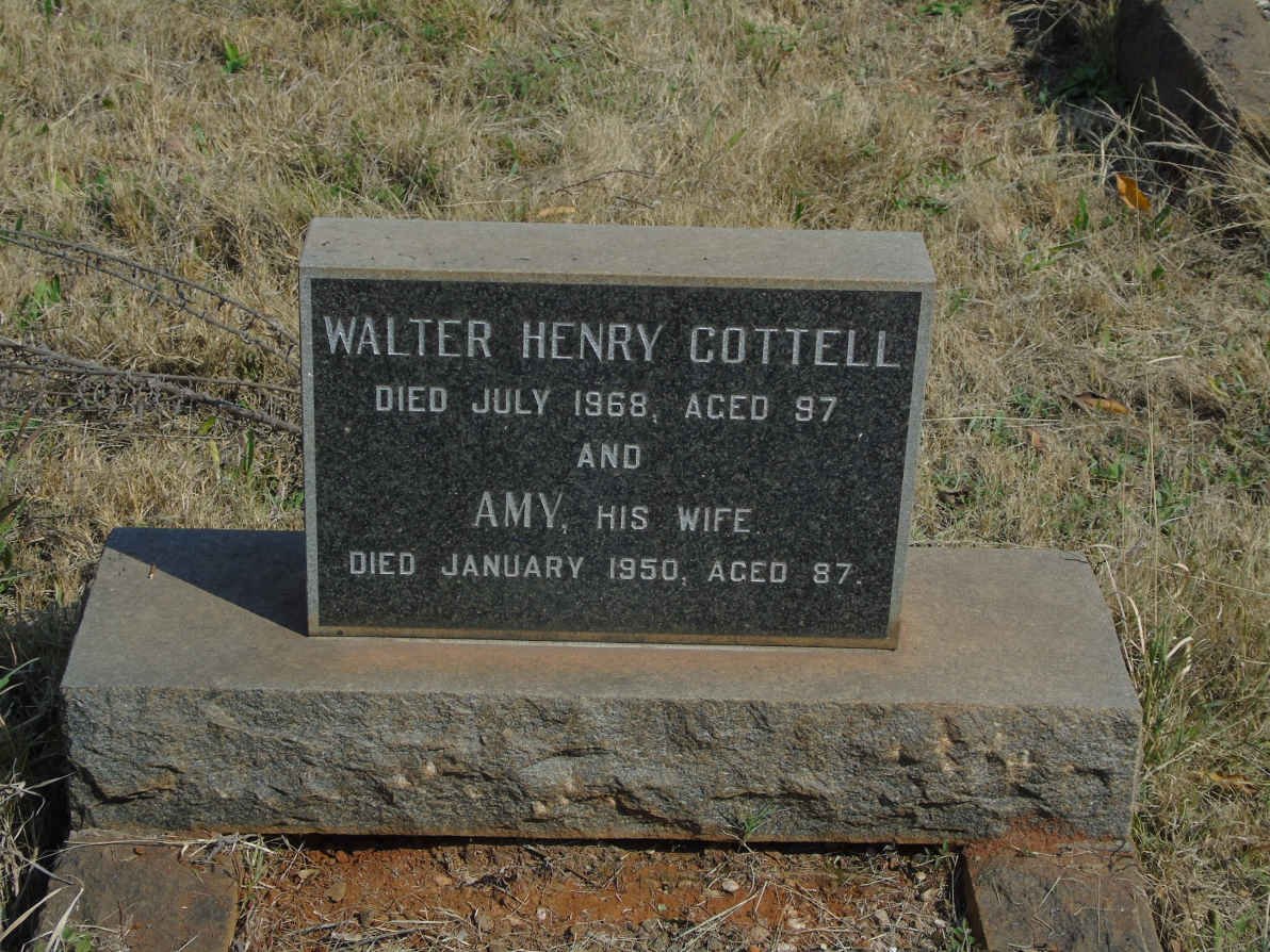 COTTELL Walter Henry -1968 &amp; Amy -1950