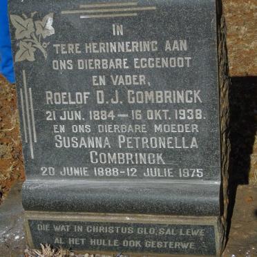 COMBRINCK Roelof D.J. 1884-1938 & Susanna Petronella 1888-1975