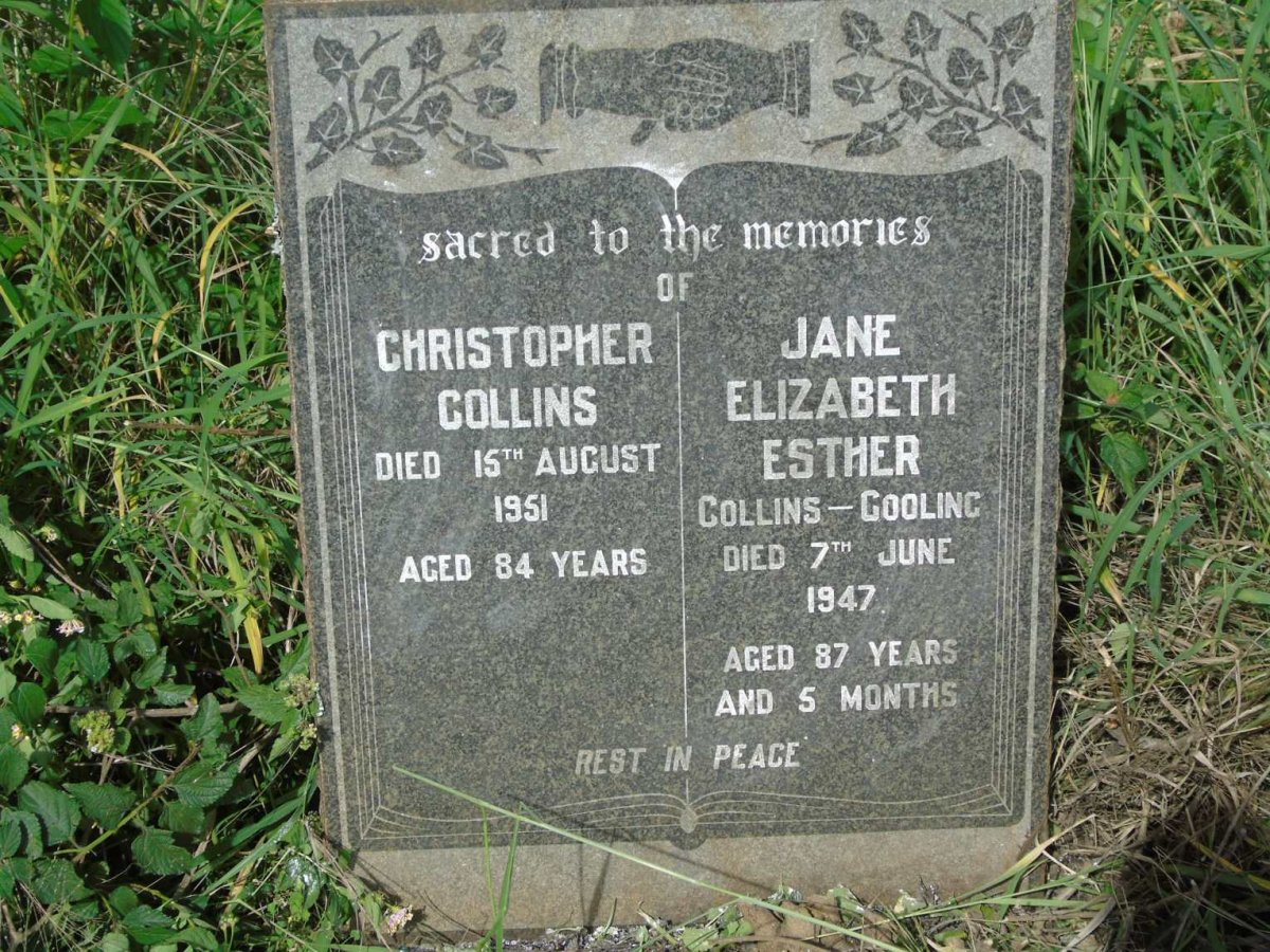COLLINS Christopher -1951 & Jane Elizabeth Esther COOLING -1947