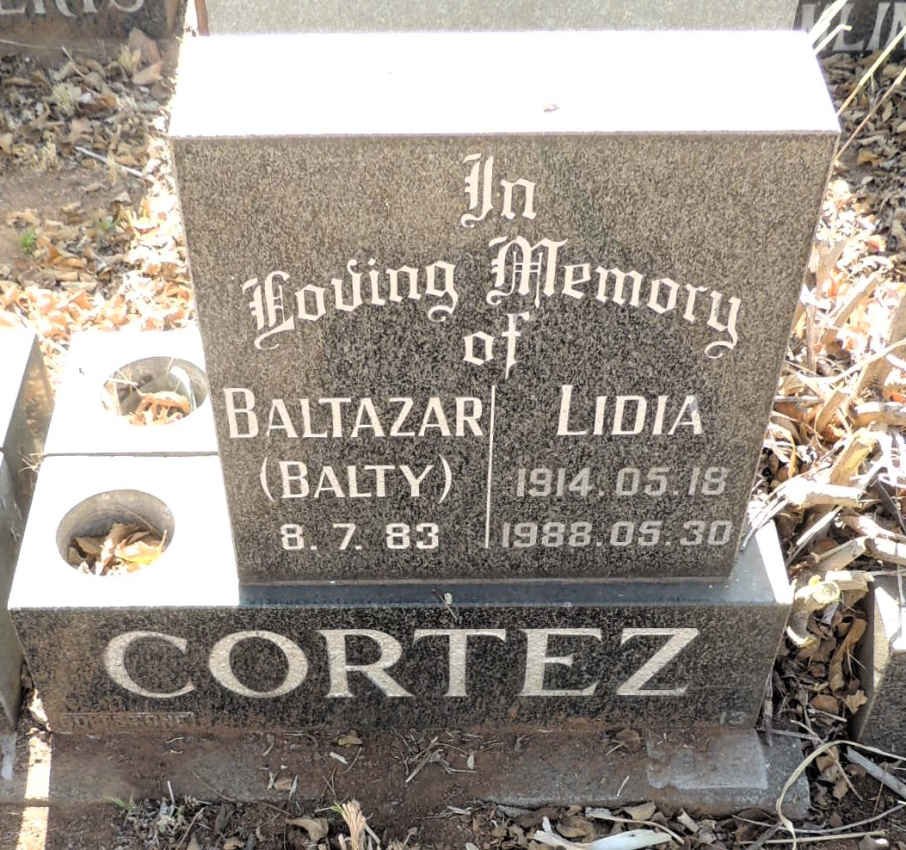 CORTEZ Beltazar -1983 & Lidia 1914-1988