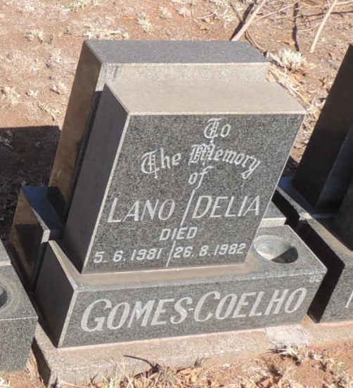 COELHO Lano, GOMES -1981 & Delia -1982