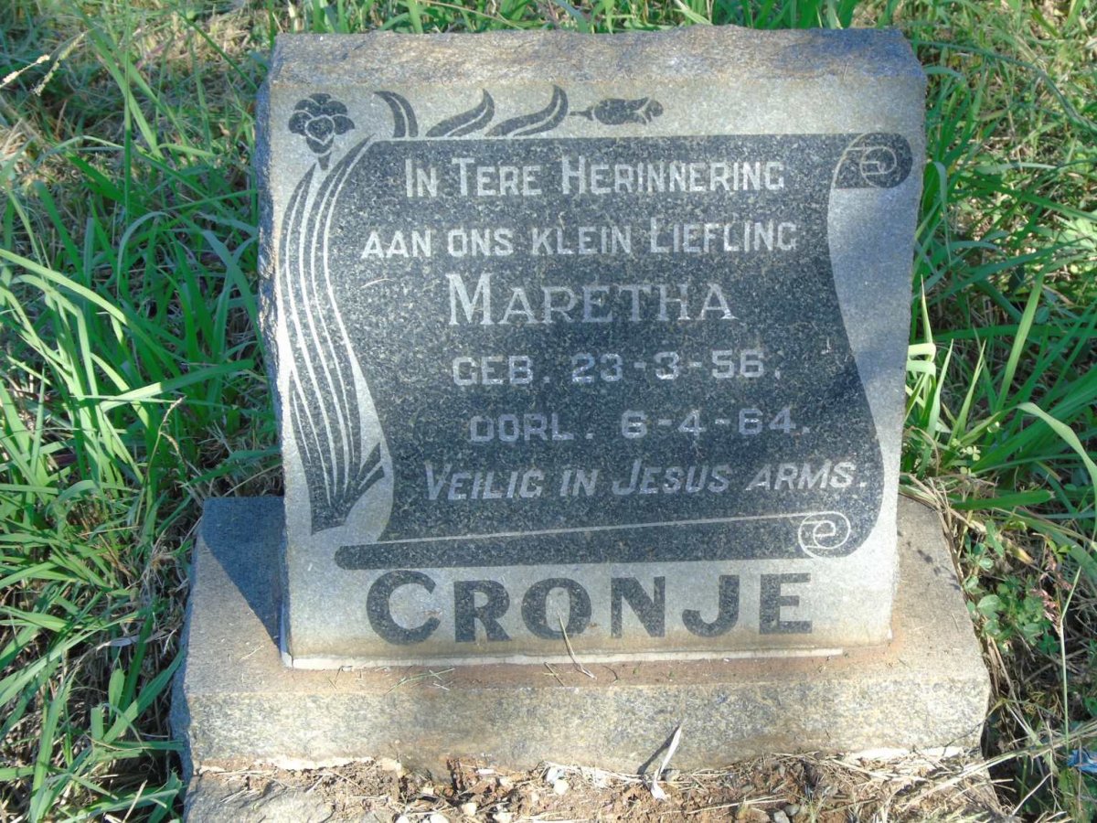 CRONJE Maretha 1956-1964