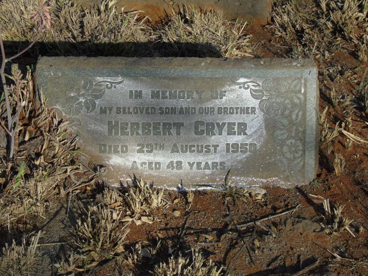 CRYER Herbert -1950