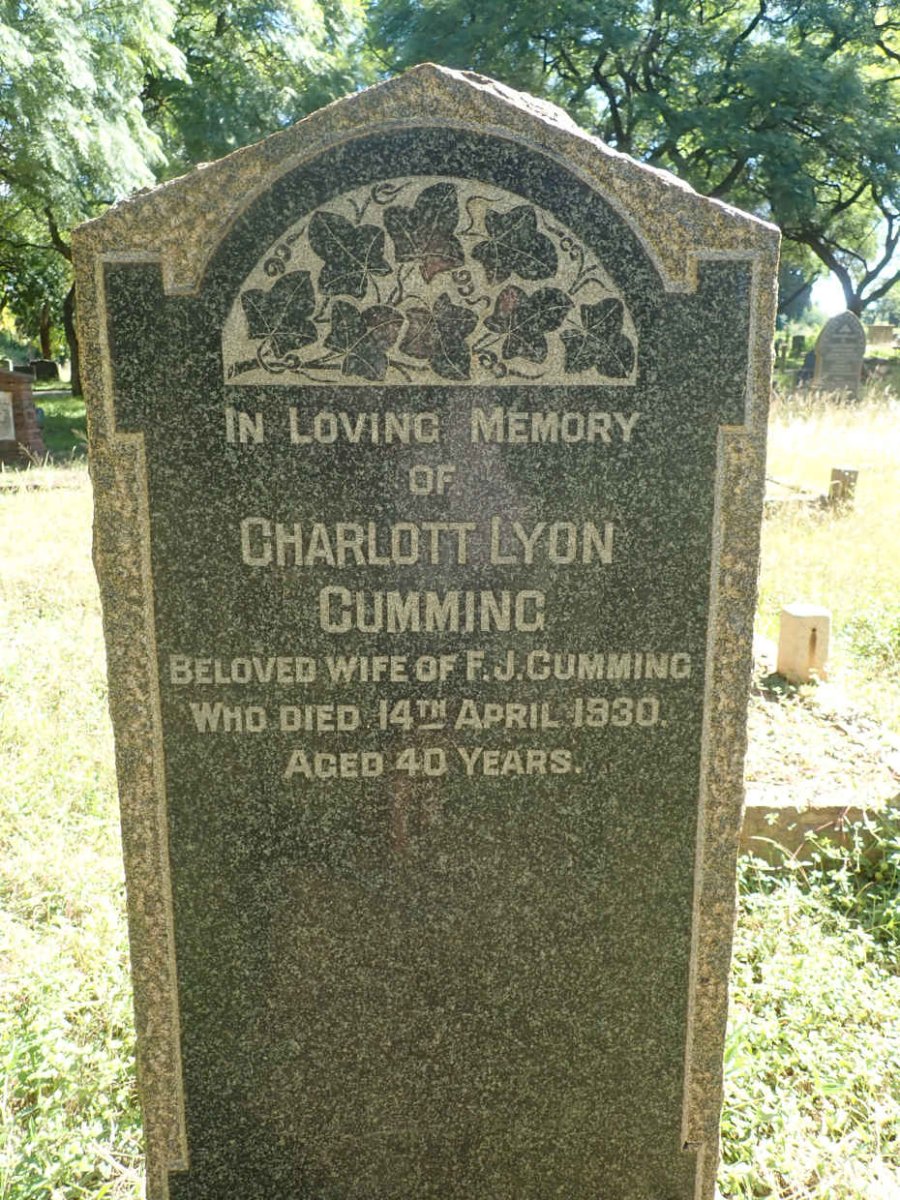 CUMMING Charlott Lyon -1930