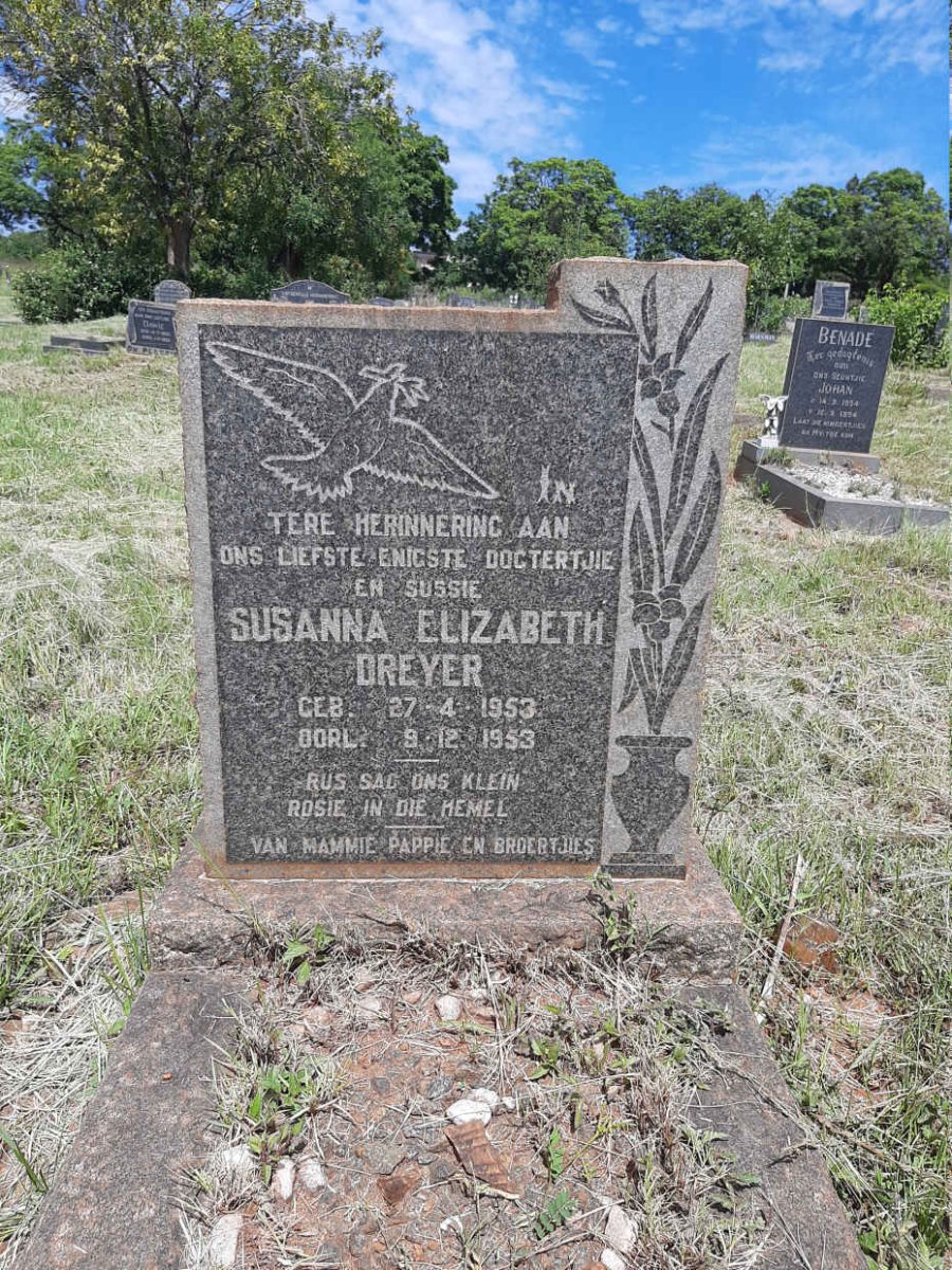 DREYER Susanna Elizabeth 1953-1953