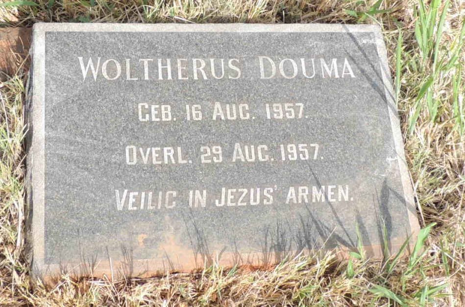 DOUMA Woltherus 1957-1957