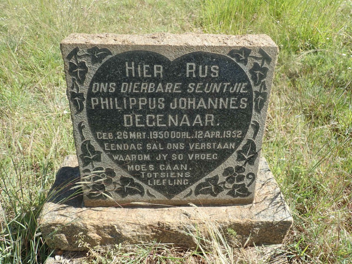DEGENAAR Philippus Johannes 1950-1952