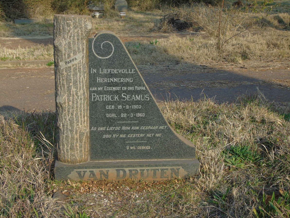 DRUTEN Patrick Seamus, van 1903-1960