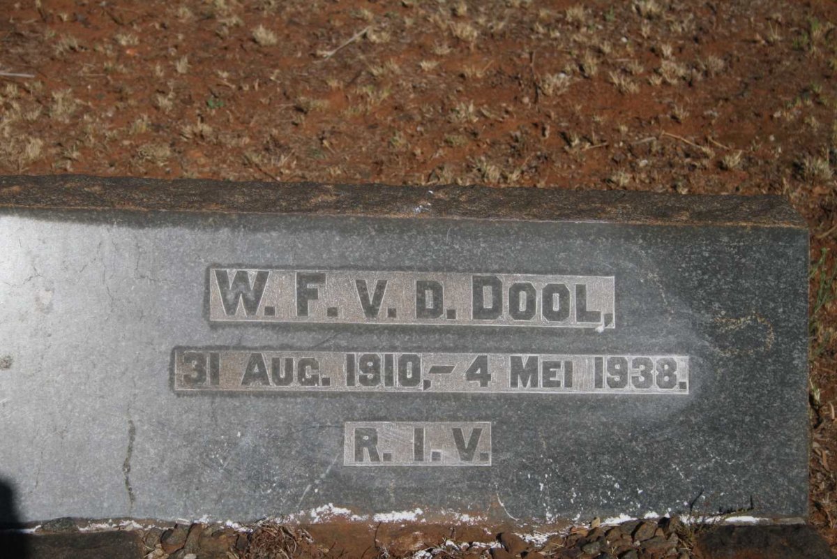 DOOL W.F., v.d. 1910-1938