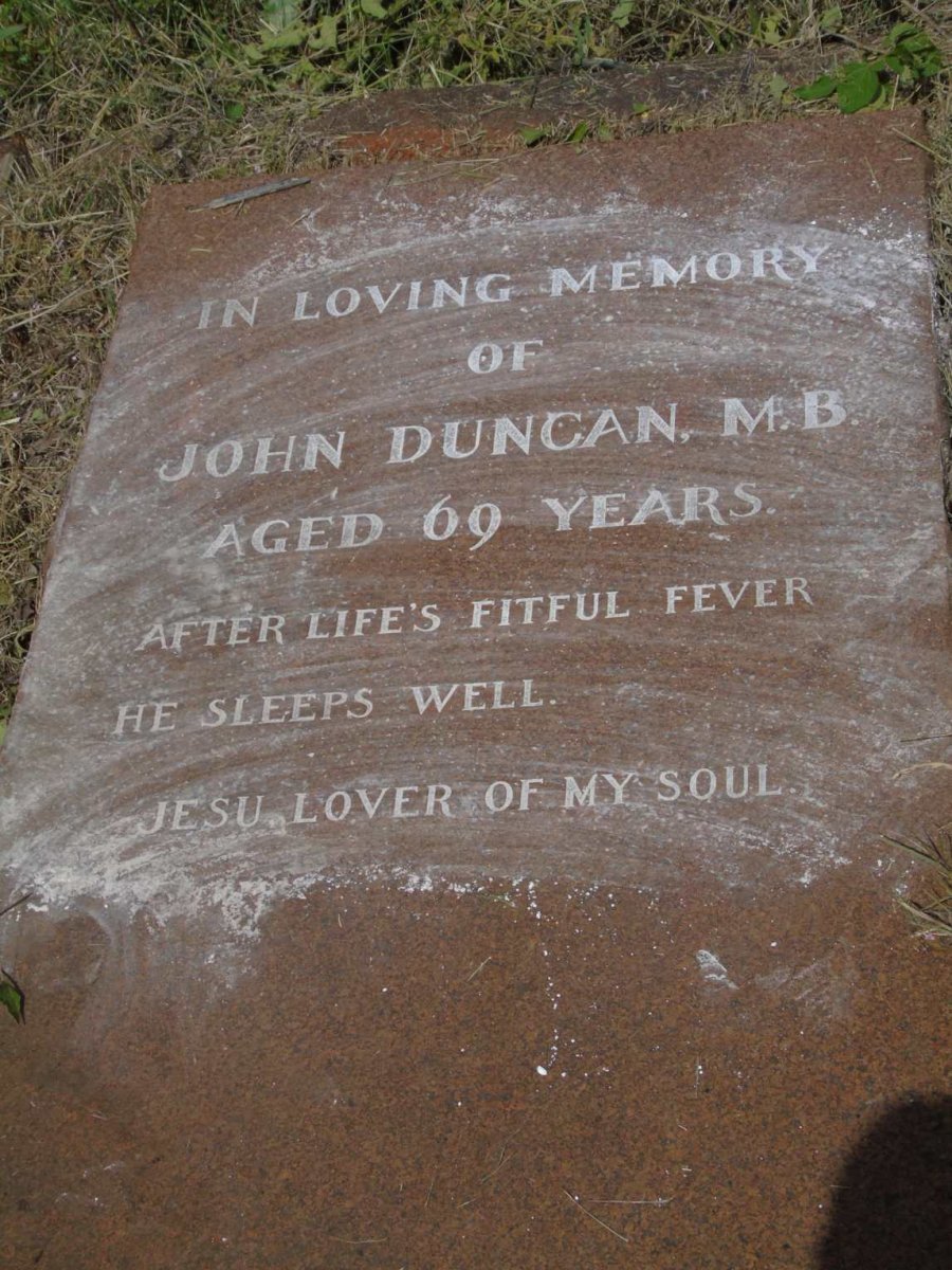 DUNCAN John