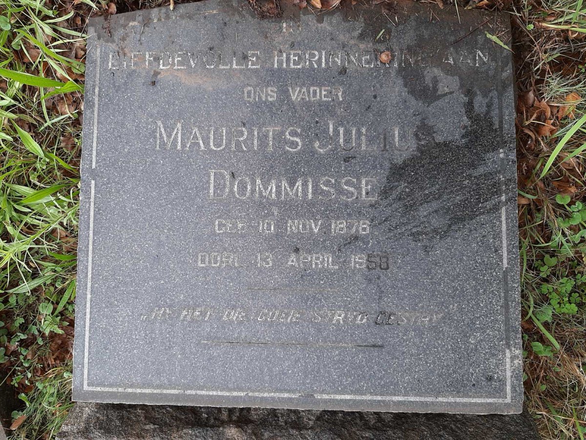 DOMMISSE Maurits Julius 1878-1958
