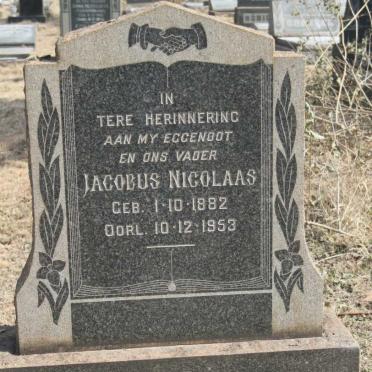 DYK Jacobus Nicolaas, van 1882-1953