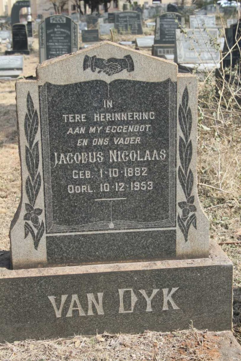 DYK Jacobus Nicolaas, van 1882-1953