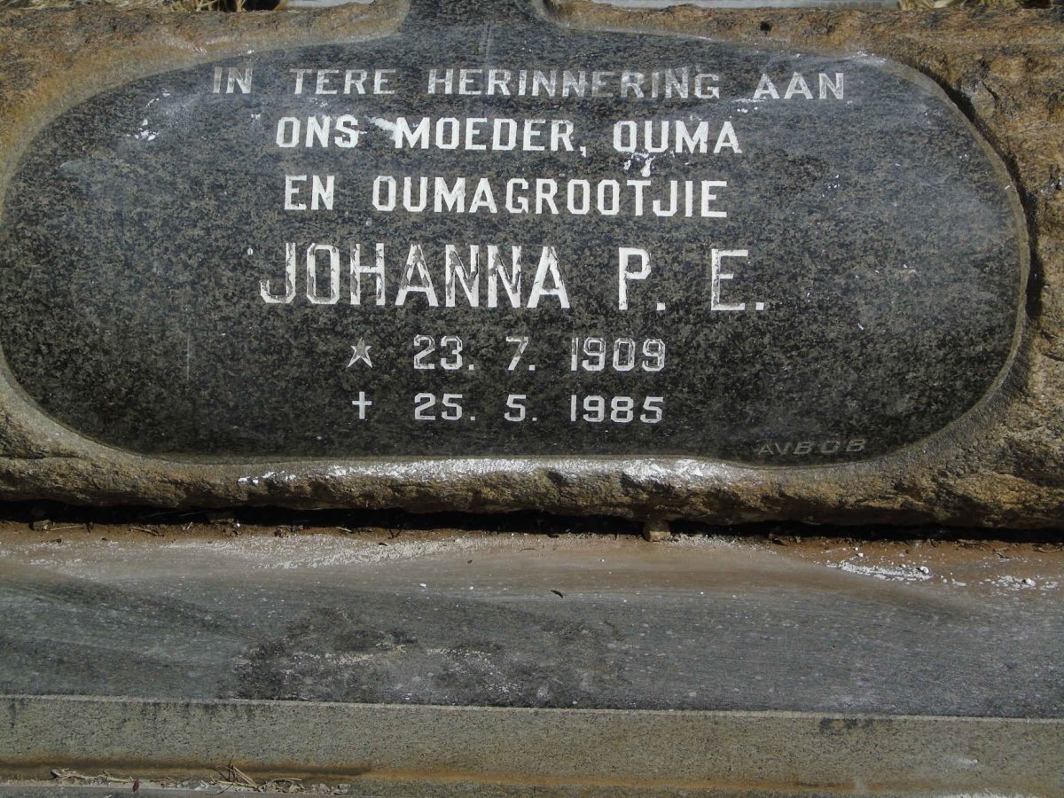 DELPORT Johanna P.E. 1909-1985