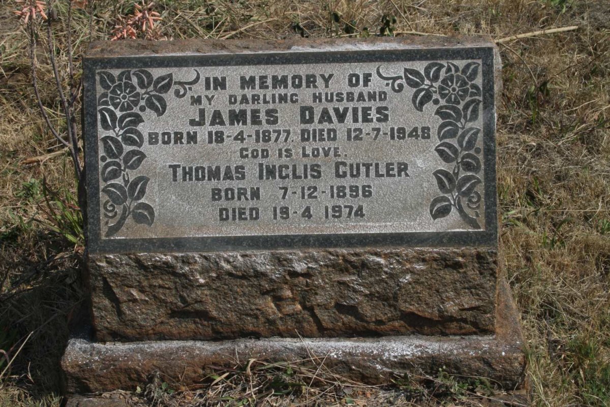 DAVIES James 1877-1948 :: CUTLER Thomas Inglis 1896-1974