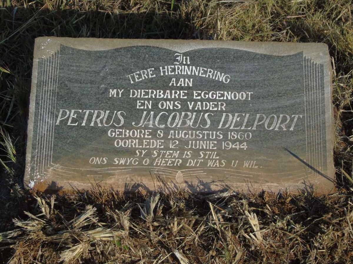 DELPORT Petrus Jacobus 1860-1944