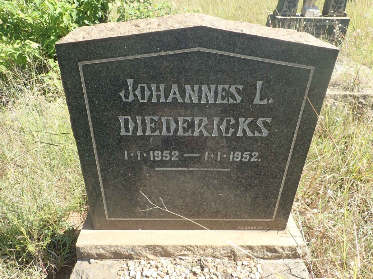 DIEDERICKS Johannes L. 1952-1952