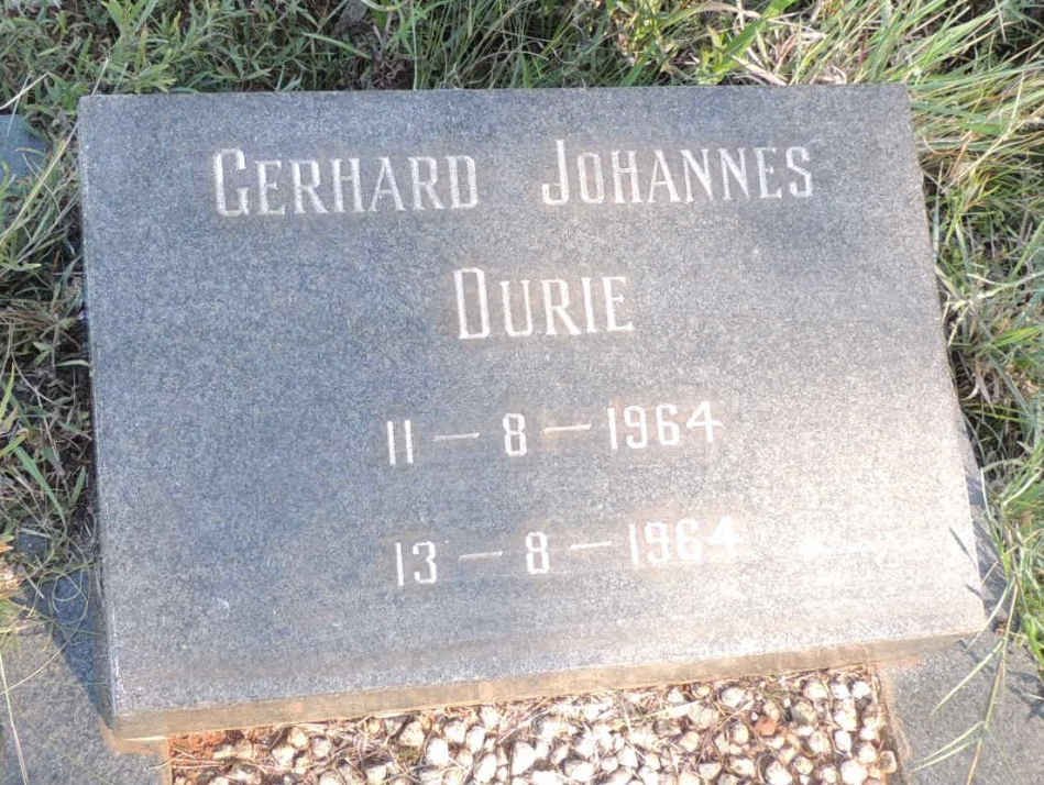 DURIE Gerhard Johannes 1964-1964