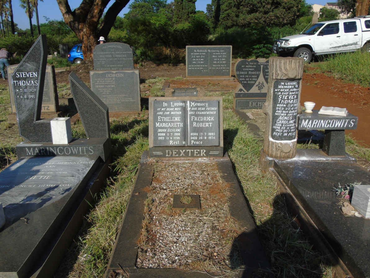 DEXTER Frederick Robert 1895-1974 &amp; Etheline Margareth EICHORN 1900-1959