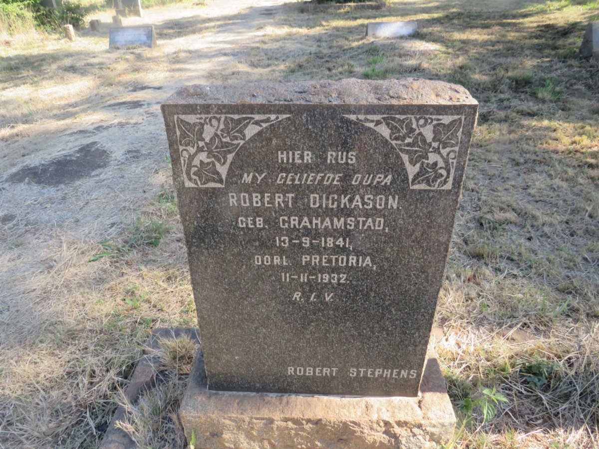 DICKASON Robert 1841-1932