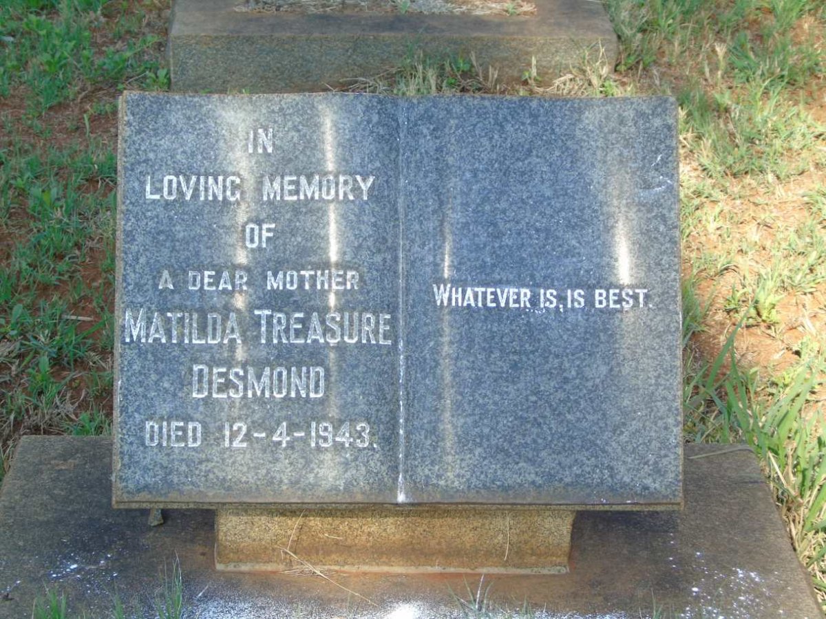 DESMOND Matilda Treasure -1943