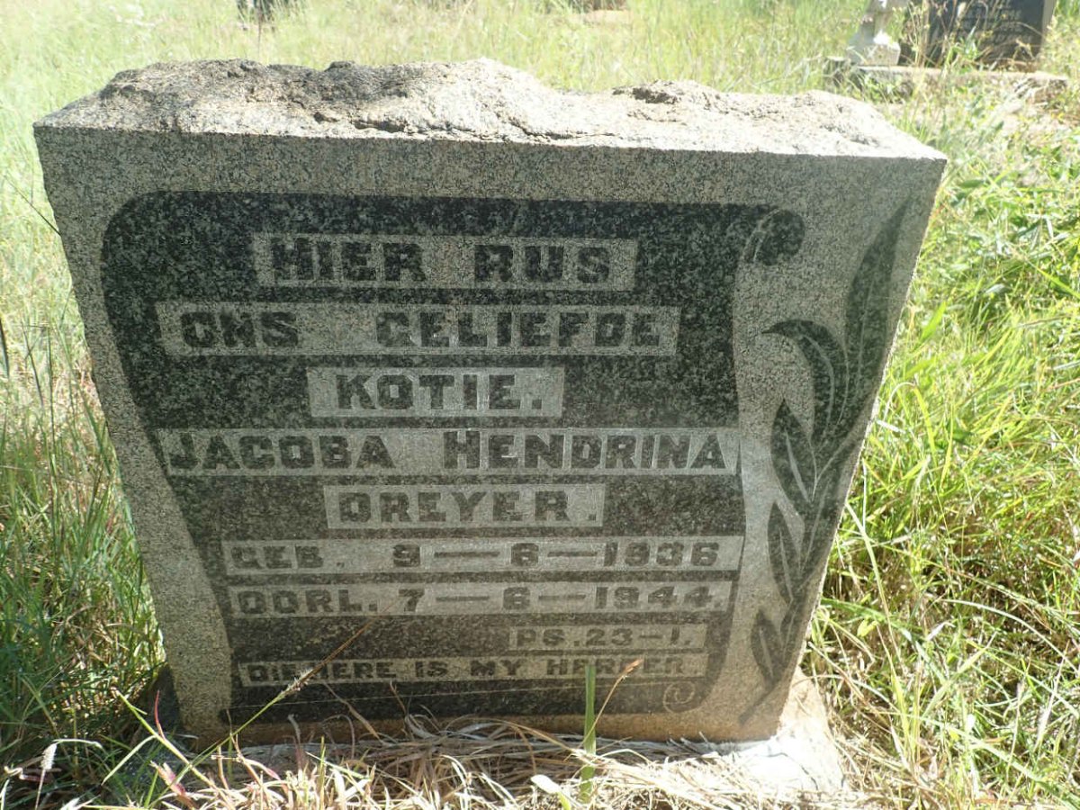 DREYER Jacoba Hendrina 1936-1944
