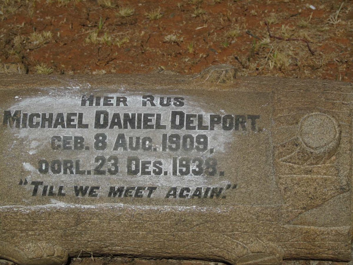 DELPORT Michael Daniel 1909-1938
