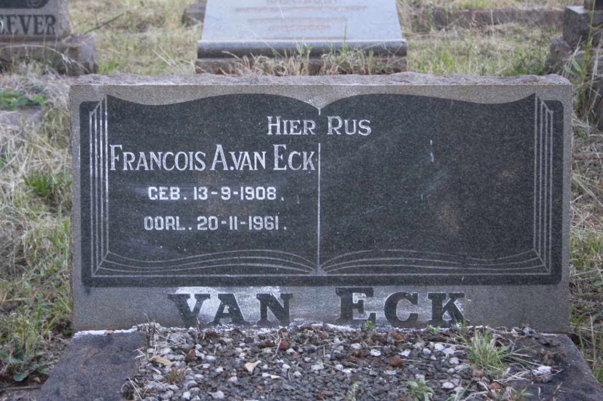 ECK Francois A., van 1908-1961
