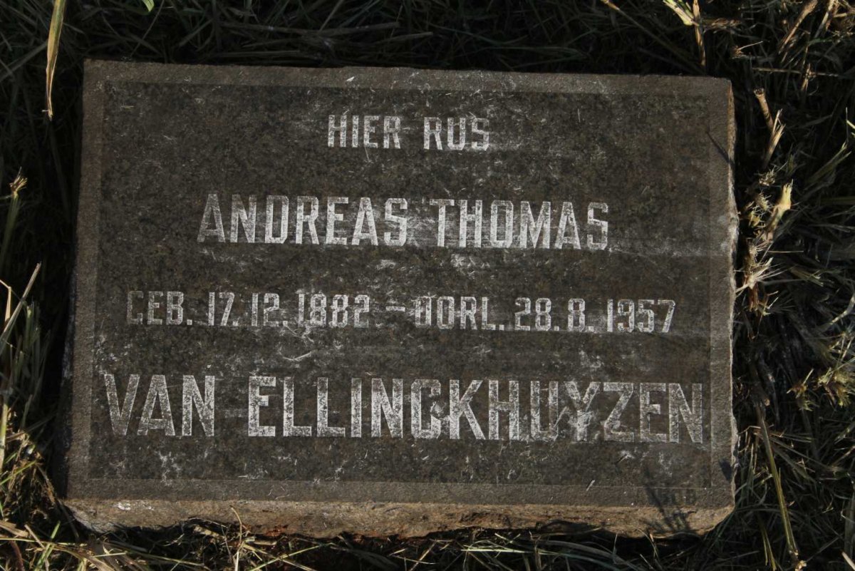 ELLINCKHUYZEN Andreas Thomas, van 1882-1957