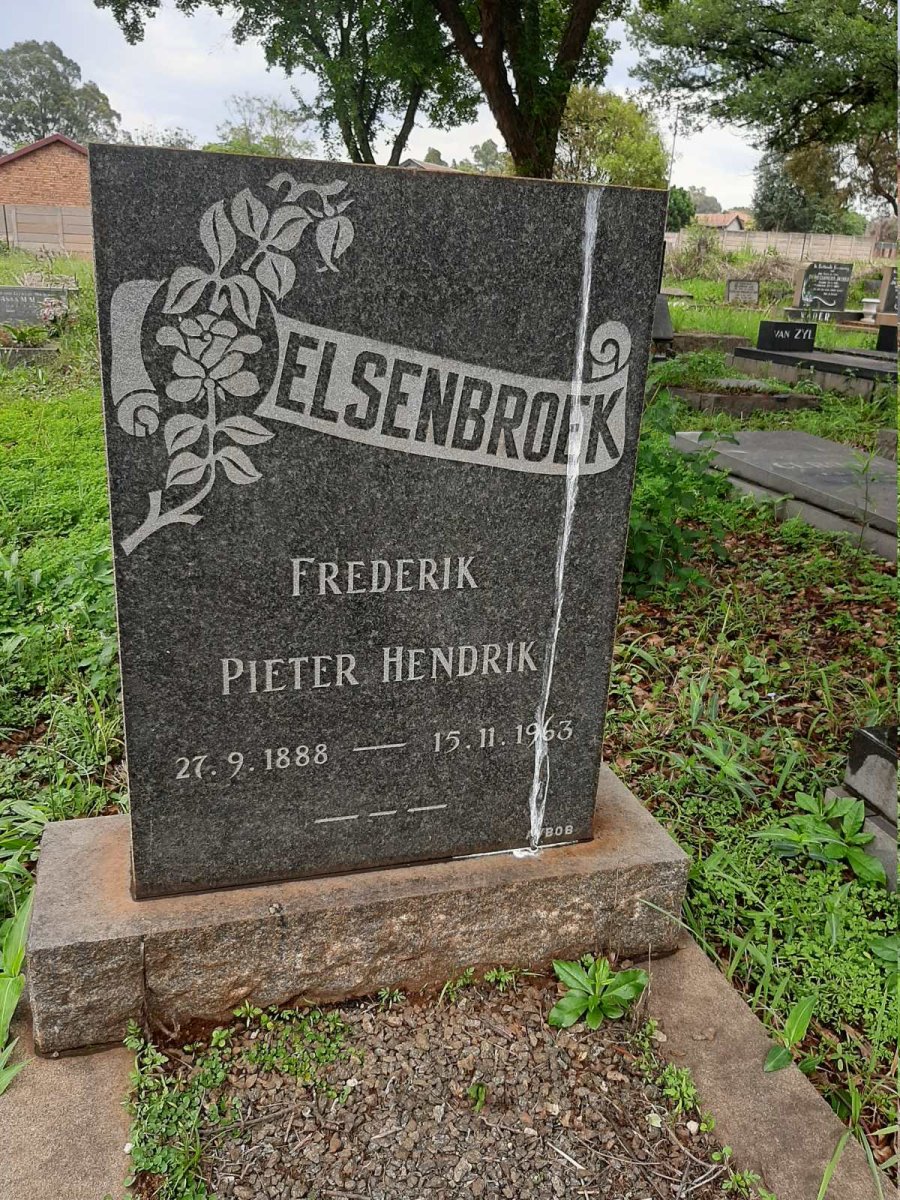 ELSENBROEK Frederik Pieter Hendrik 1888-1963