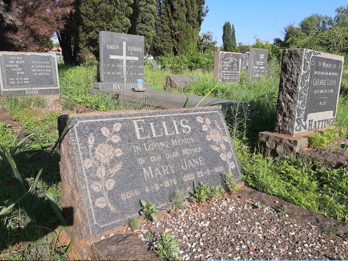 ELLIS Mary Jane 1876-1955