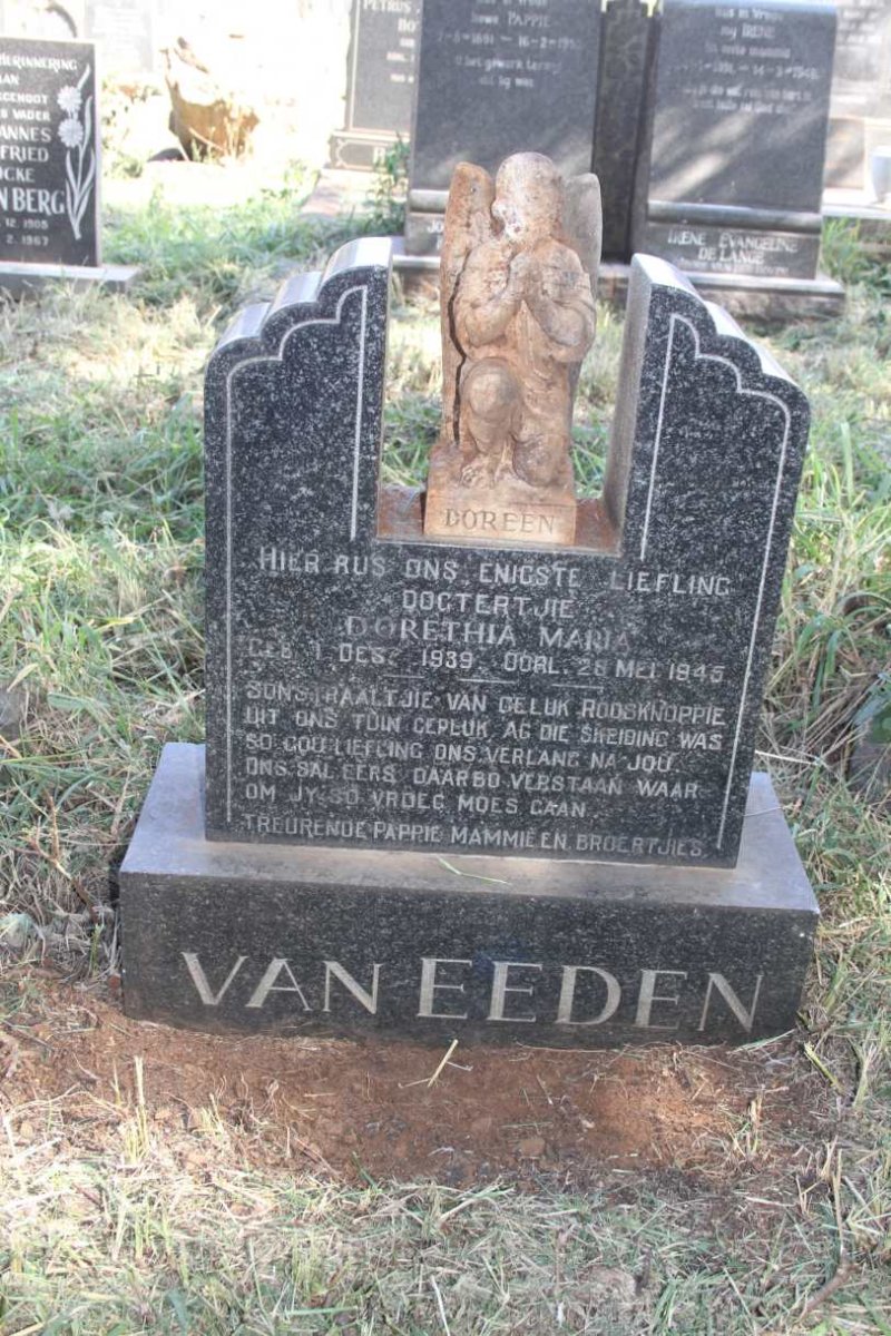EEDEN Dorethia Maria, van 1939-1945