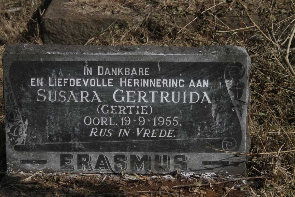 ERASMUS Susara Gertruida -1955