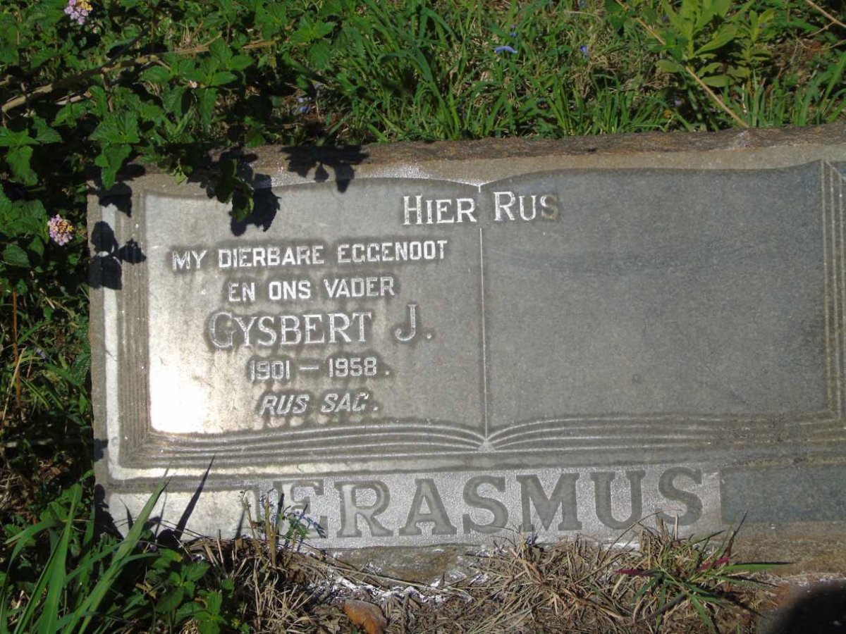 ERASMUS Gysbert J. 1901-1958