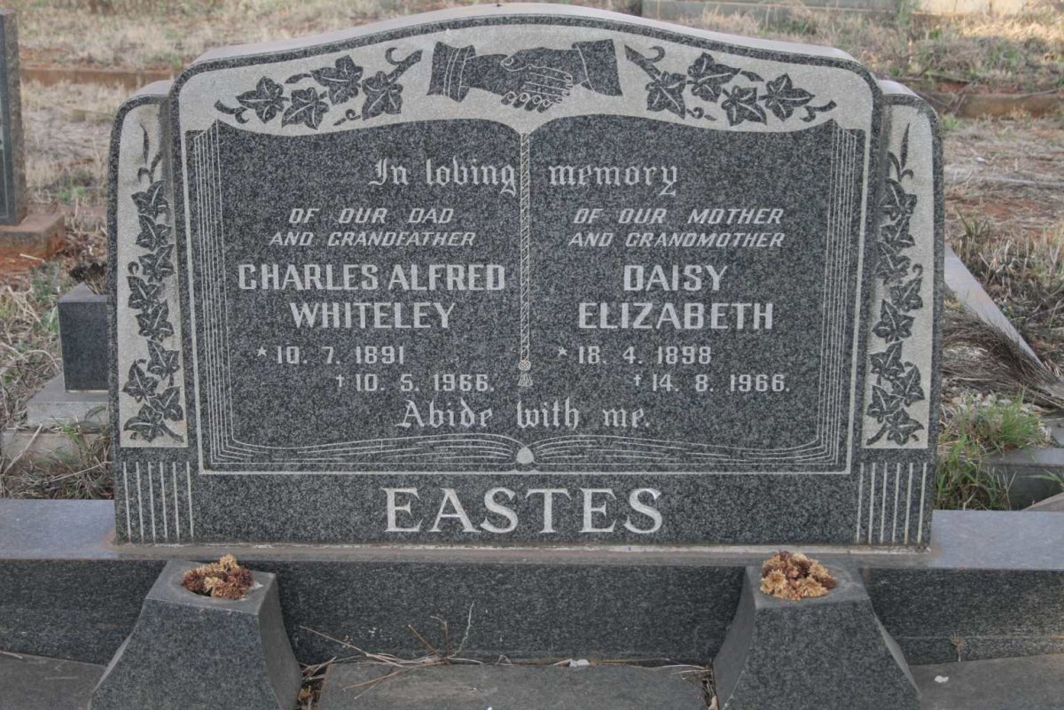EASTES Charles Alfred Whiteley 1891-1966 &amp; Daisy Elizabeth 1898-1966