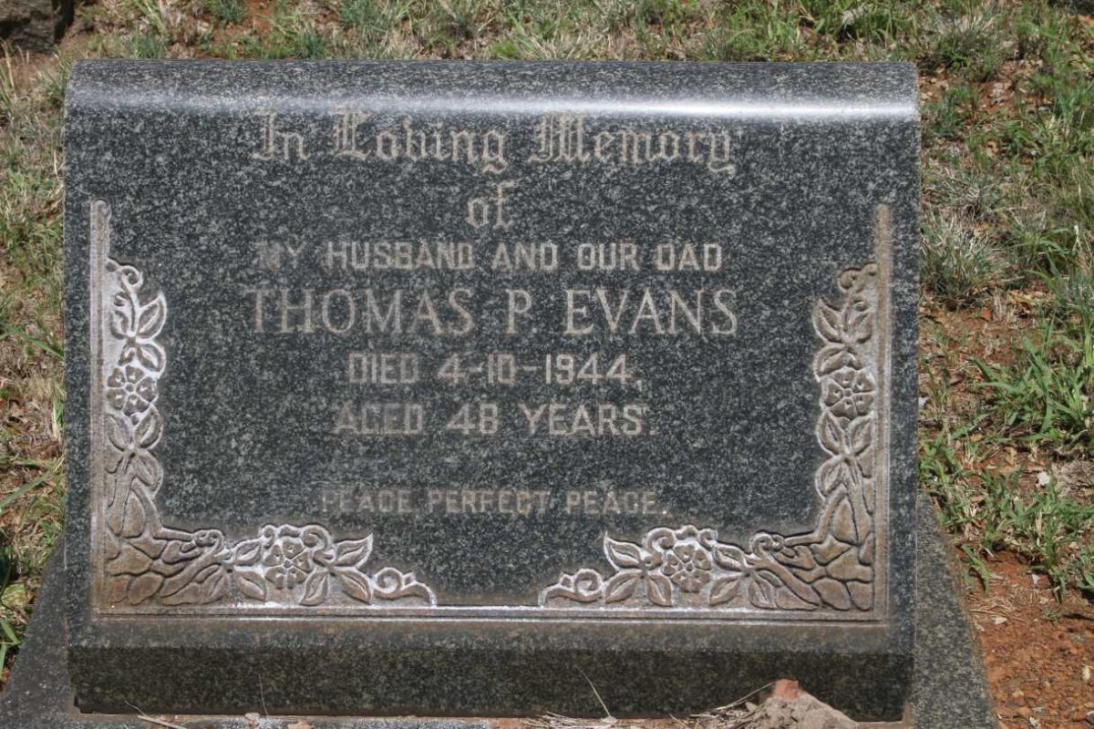 EVANS Thomas P. -1944