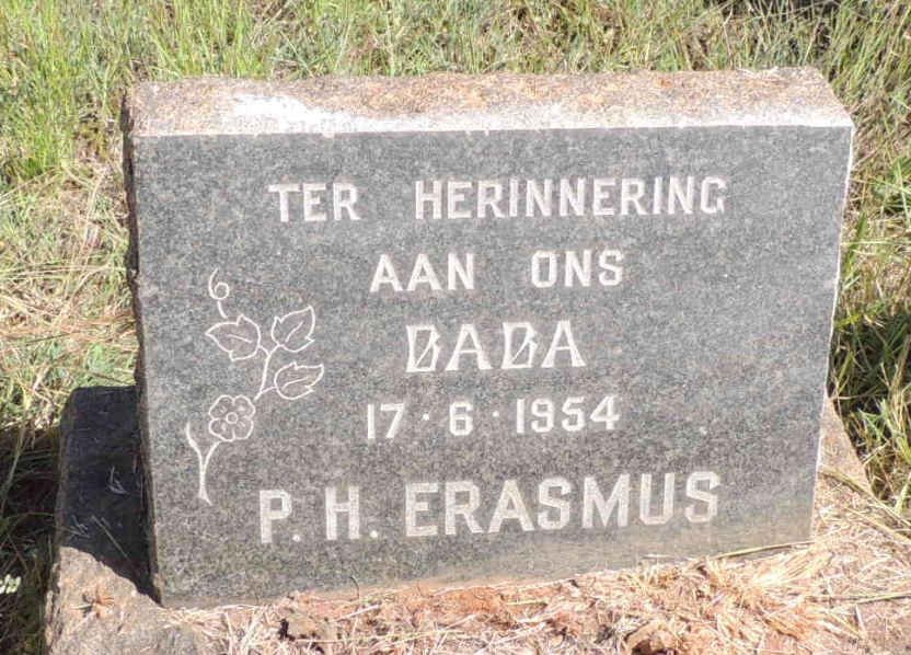 ERASMUS P.H. 1954-1954