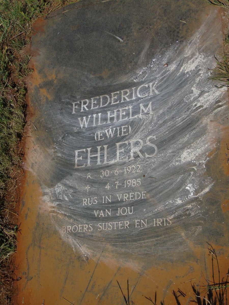 EHLERS Frederick Wilhelm 1922-1985